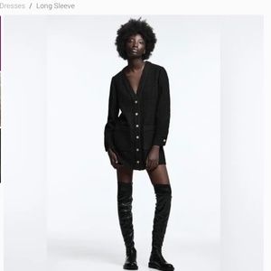 Zara Textured Tweed Cardigan Jacket